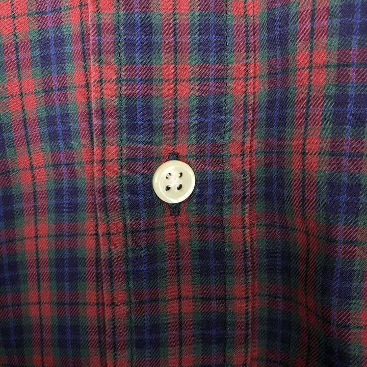 Ralph Lauren POLO by Ralph Lauren LOWELL SPORT Long-Sleeve Check Shirt, Men's Size L (approx.) cotton red type Vintage Second Hand