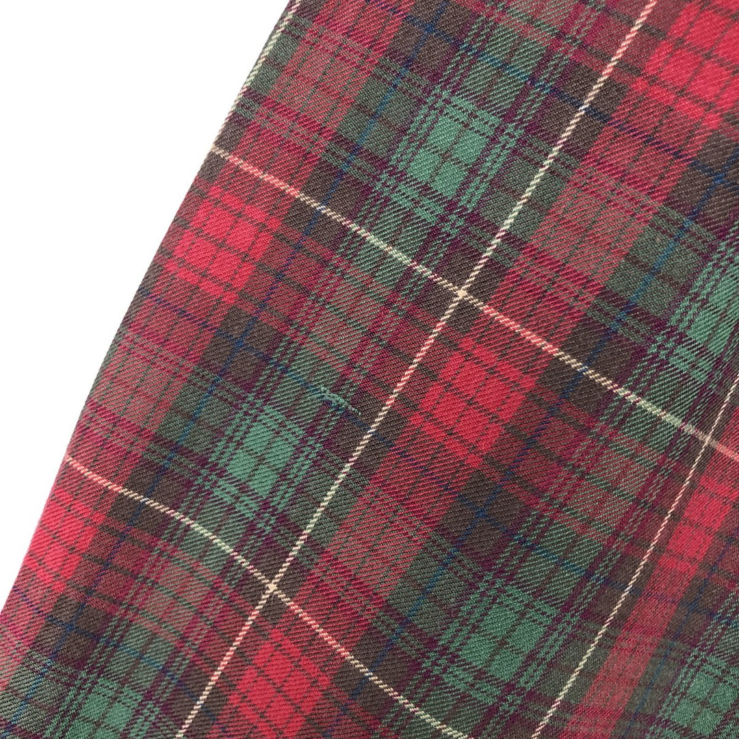 Ralph Lauren CUSTOM FIT long sleeve button down check shirt men's size M cotton red type Vintage Second Hand