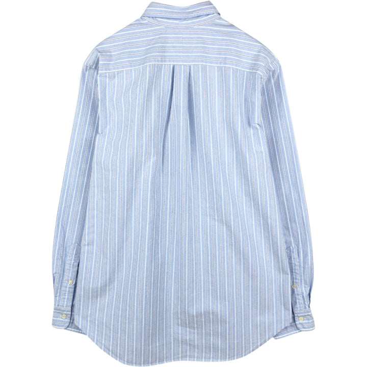 Ralph Lauren Classic Fit Long Sleeve Button Down Striped Shirt Men's Size L cotton Blue type light blue Vintage Second Hand