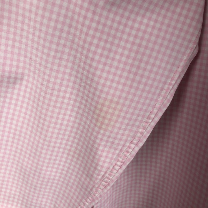 Ralph Lauren Classic Fit Gingham Check Long Sleeve Button Down Check Shirt Men's XL cotton pink type Vintage Second Hand