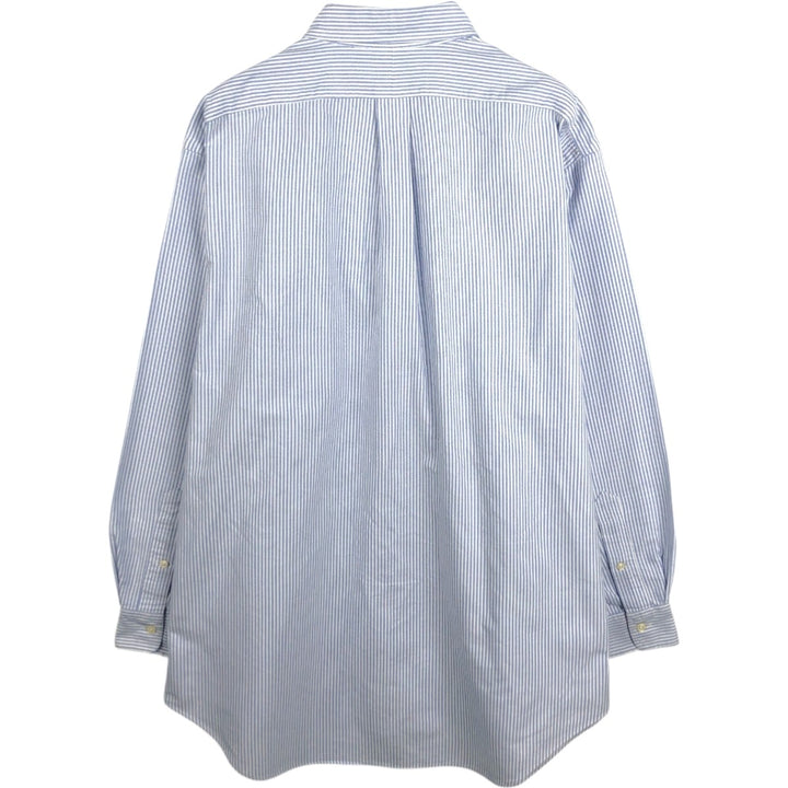 Ralph Lauren YARMOUTH Long Sleeve Button-Down Striped Shirt, Men's XL cotton white type Vintage Second Hand