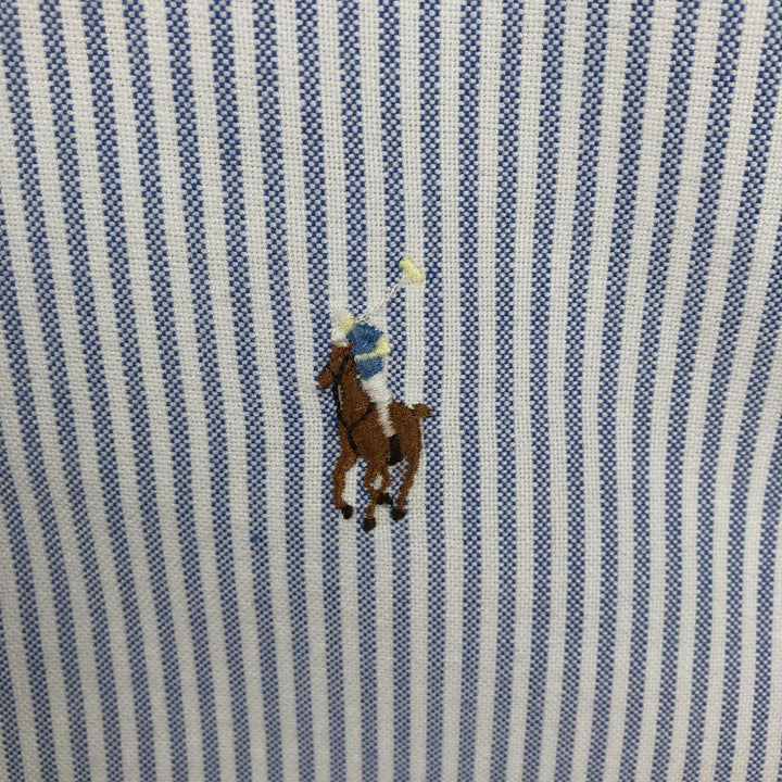 Ralph Lauren YARMOUTH Long Sleeve Button-Down Striped Shirt, Men's XL cotton white type Vintage Second Hand