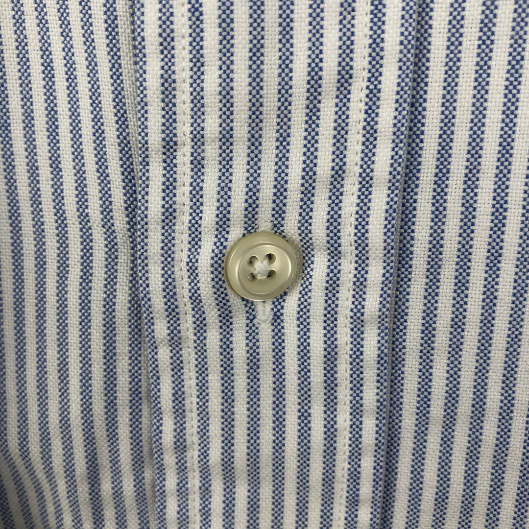 Ralph Lauren YARMOUTH Long Sleeve Button-Down Striped Shirt, Men's XL cotton white type Vintage Second Hand