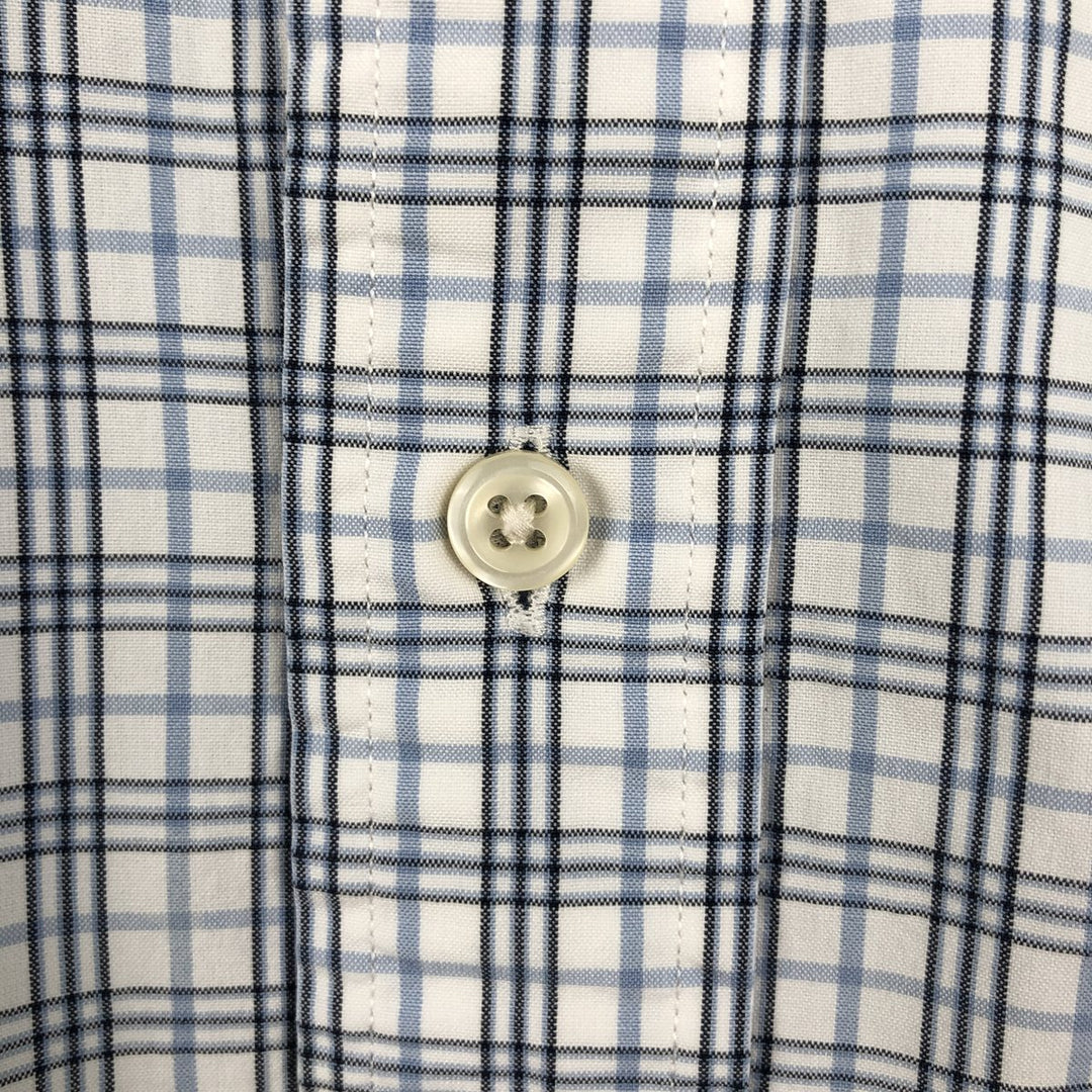 Ralph Lauren Classic Fit Long Sleeve Button Down Check Shirt Men's XL cotton white type Vintage Second Hand