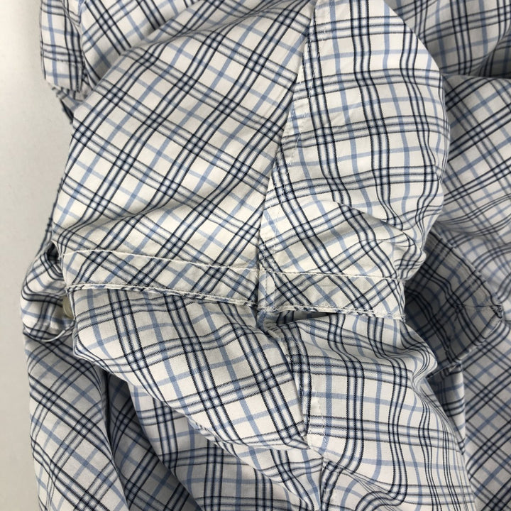Ralph Lauren Classic Fit Long Sleeve Button Down Check Shirt Men's XL cotton white type Vintage Second Hand