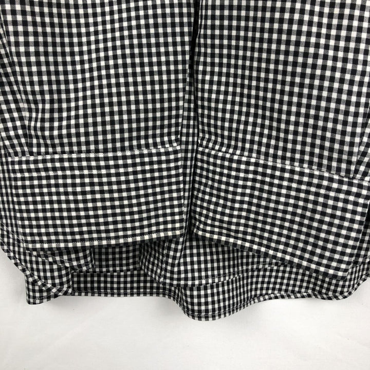 Ralph Lauren POLO by Ralph Lauren CURHAN CLASSIC FIT Gingham Check Long-Sleeve Cotton Check Shirt, Men's Size L (approx.) cotton black type Vintage Second Hand