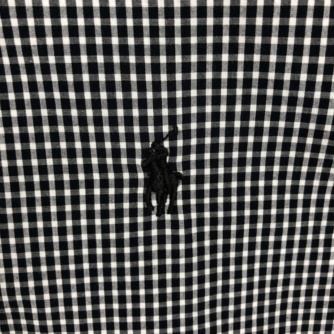 Ralph Lauren long sleeve button down check shirt, men's XL size cotton white type Vintage Second Hand