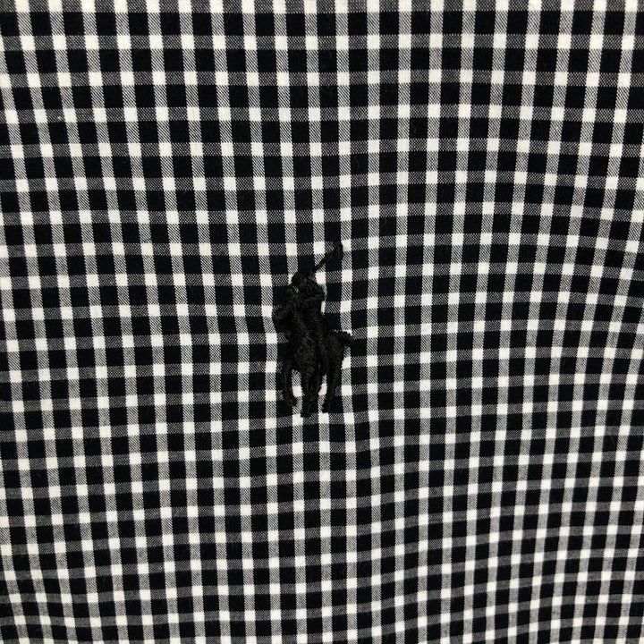 Ralph Lauren long sleeve button down check shirt, men's XL size cotton white type Vintage Second Hand