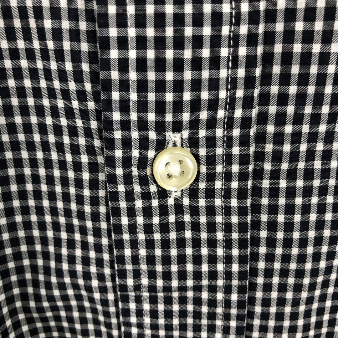 Ralph Lauren long sleeve button down check shirt, men's XL size cotton white type Vintage Second Hand