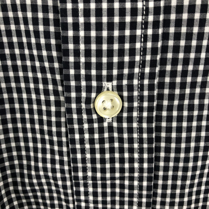 Ralph Lauren long sleeve button down check shirt, men's XL size cotton white type Vintage Second Hand