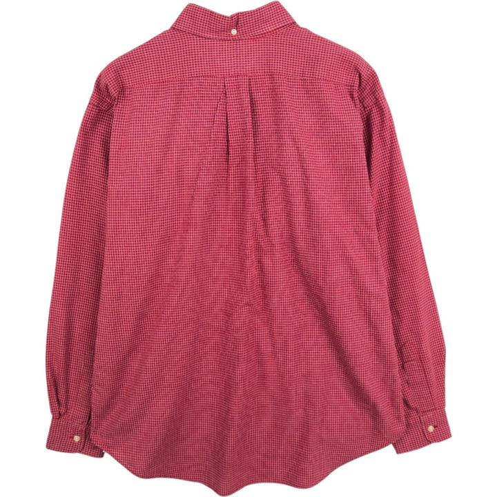 Ralph Lauren PURCELL Long-Sleeve Button-Down Pullover Shirt, Men's Size M (equivalent) cotton red type Vintage Second Hand