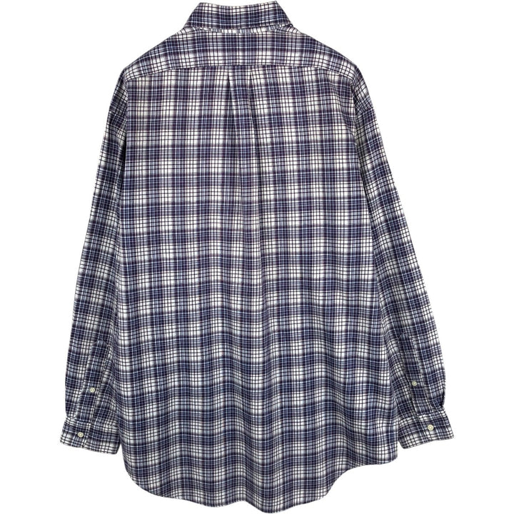 Ralph Lauren BLAKE long sleeve button down check shirt, men's size M cotton purple type Vintage Second Hand