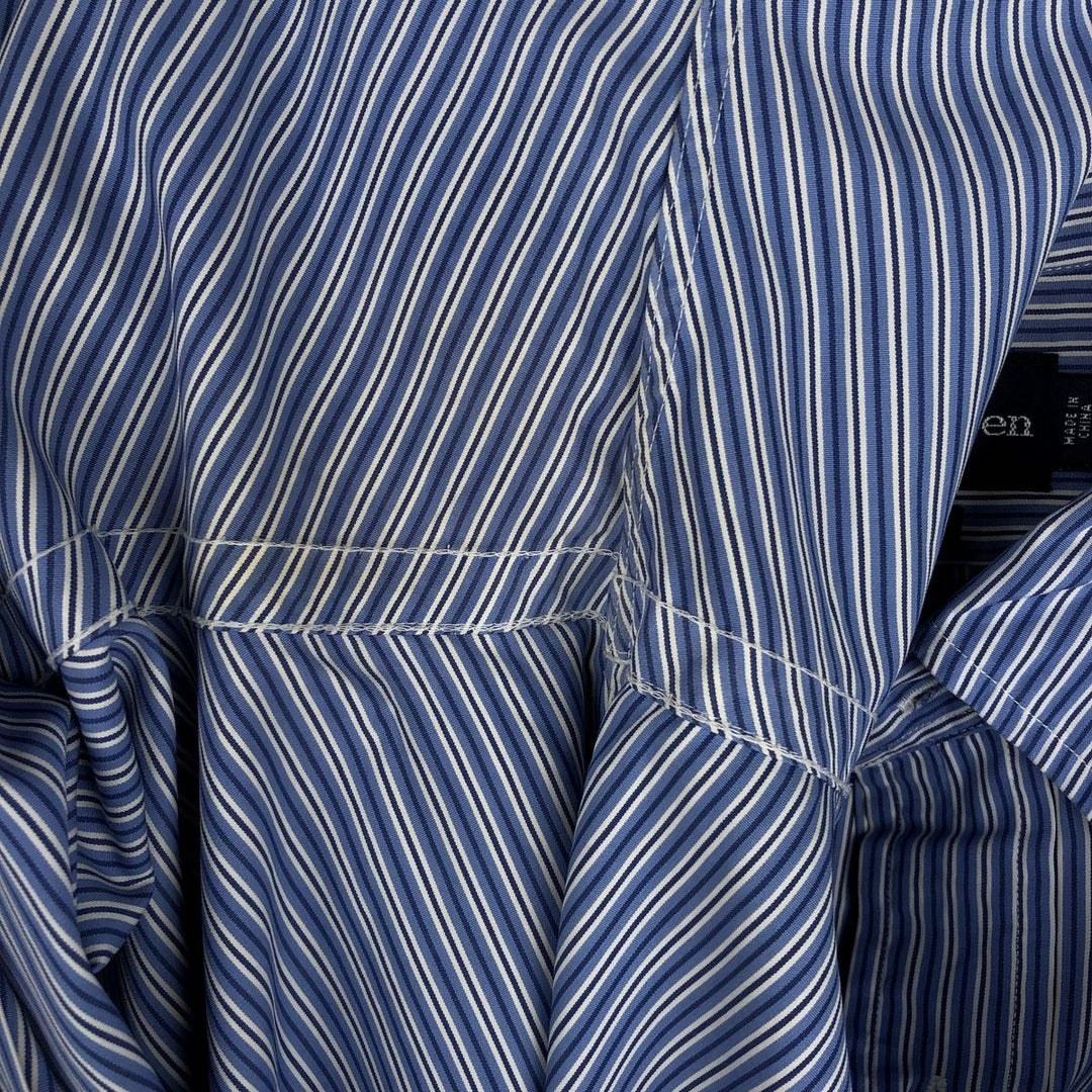 Ralph Lauren Custom Fit Multi-Stripe Long Sleeve Button-Down Striped Shirt, Men's XL cotton blue type Vintage Second Hand