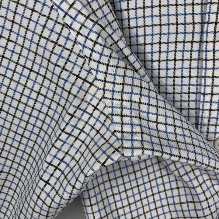 Ralph Lauren Classic Fit Long Sleeve Button Down Check Shirt Men's M cotton blue type Vintage Second Hand