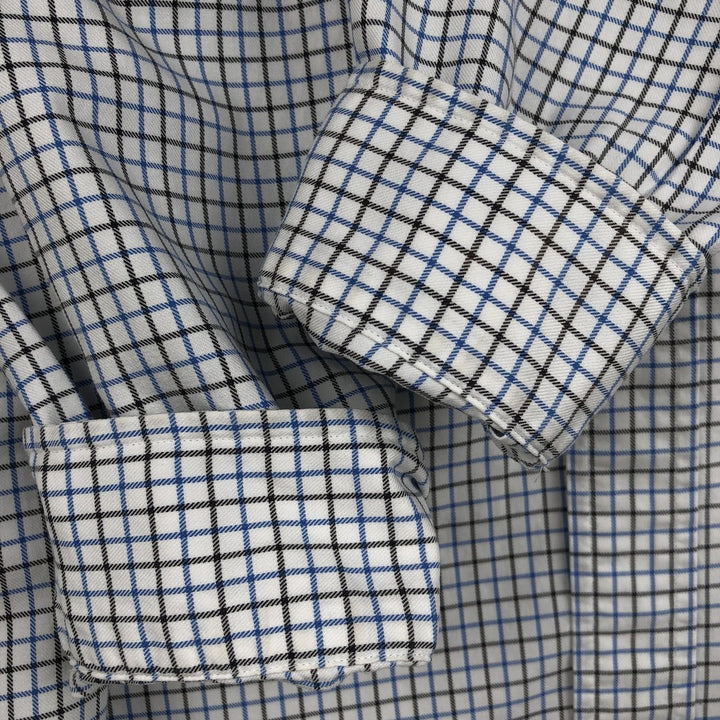 Ralph Lauren Classic Fit Long Sleeve Button Down Check Shirt Men's M cotton blue type Vintage Second Hand