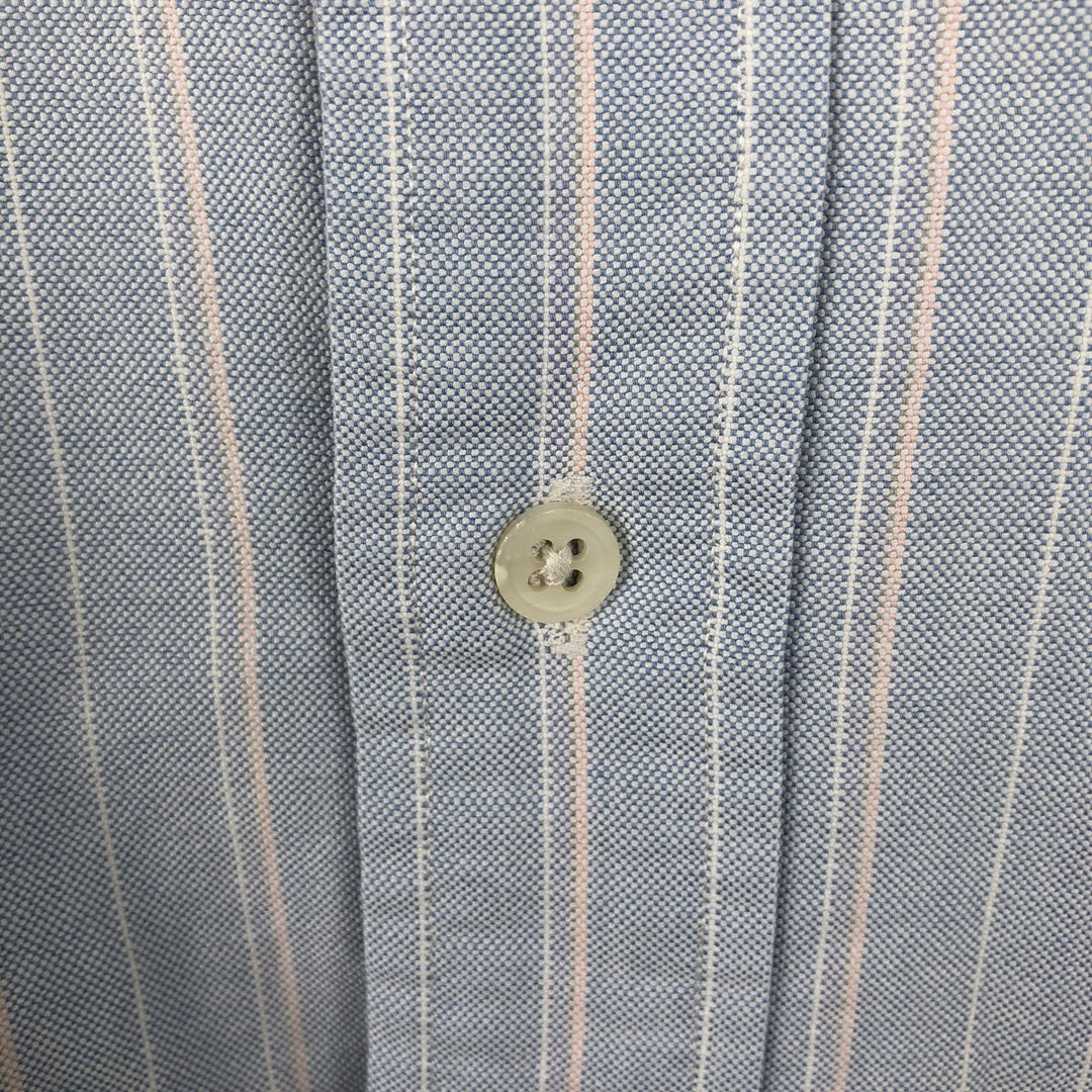 Ralph Lauren Multi-Stripe Long Sleeve Button-Down Striped Shirt, Men's Size L cotton Blue type light blue Vintage Second Hand