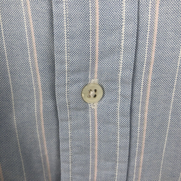 Ralph Lauren Multi-Stripe Long Sleeve Button-Down Striped Shirt, Men's Size L cotton Blue type light blue Vintage Second Hand