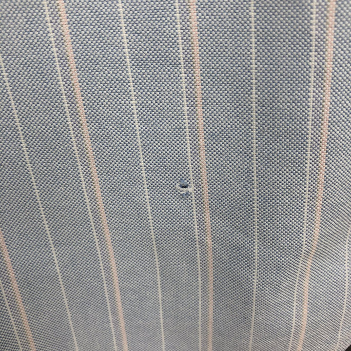 Ralph Lauren Multi-Stripe Long Sleeve Button-Down Striped Shirt, Men's Size L cotton Blue type light blue Vintage Second Hand