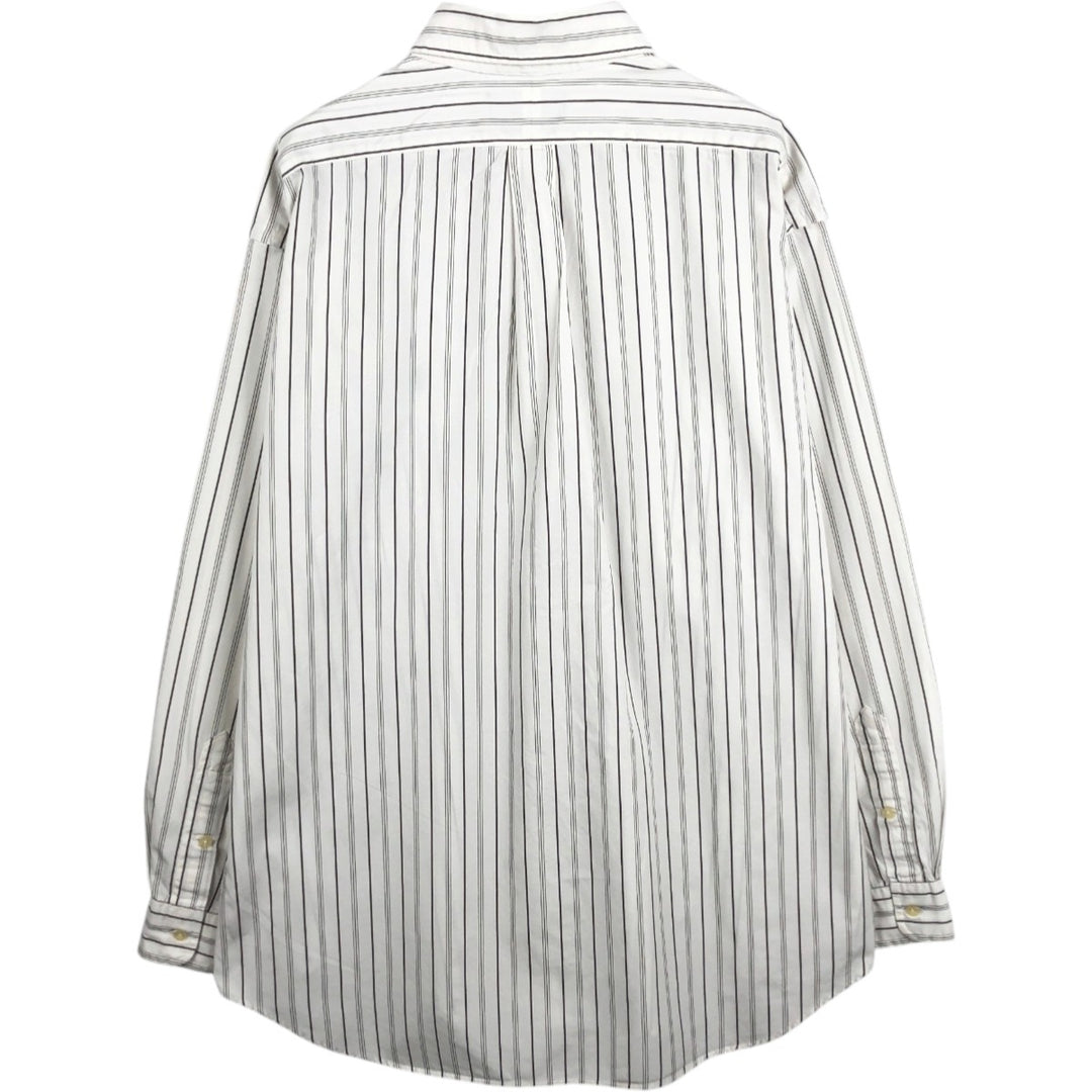 Ralph Lauren RALPH LAUREN GOLF BLAKE long sleeve button down striped shirt men's XL equivalent cotton white type Vintage Second Hand