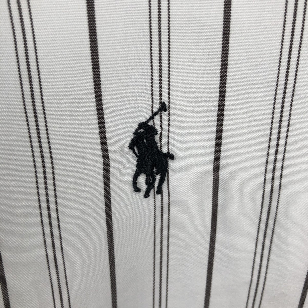 Ralph Lauren RALPH LAUREN GOLF BLAKE long sleeve button down striped shirt men's XL equivalent cotton white type Vintage Second Hand