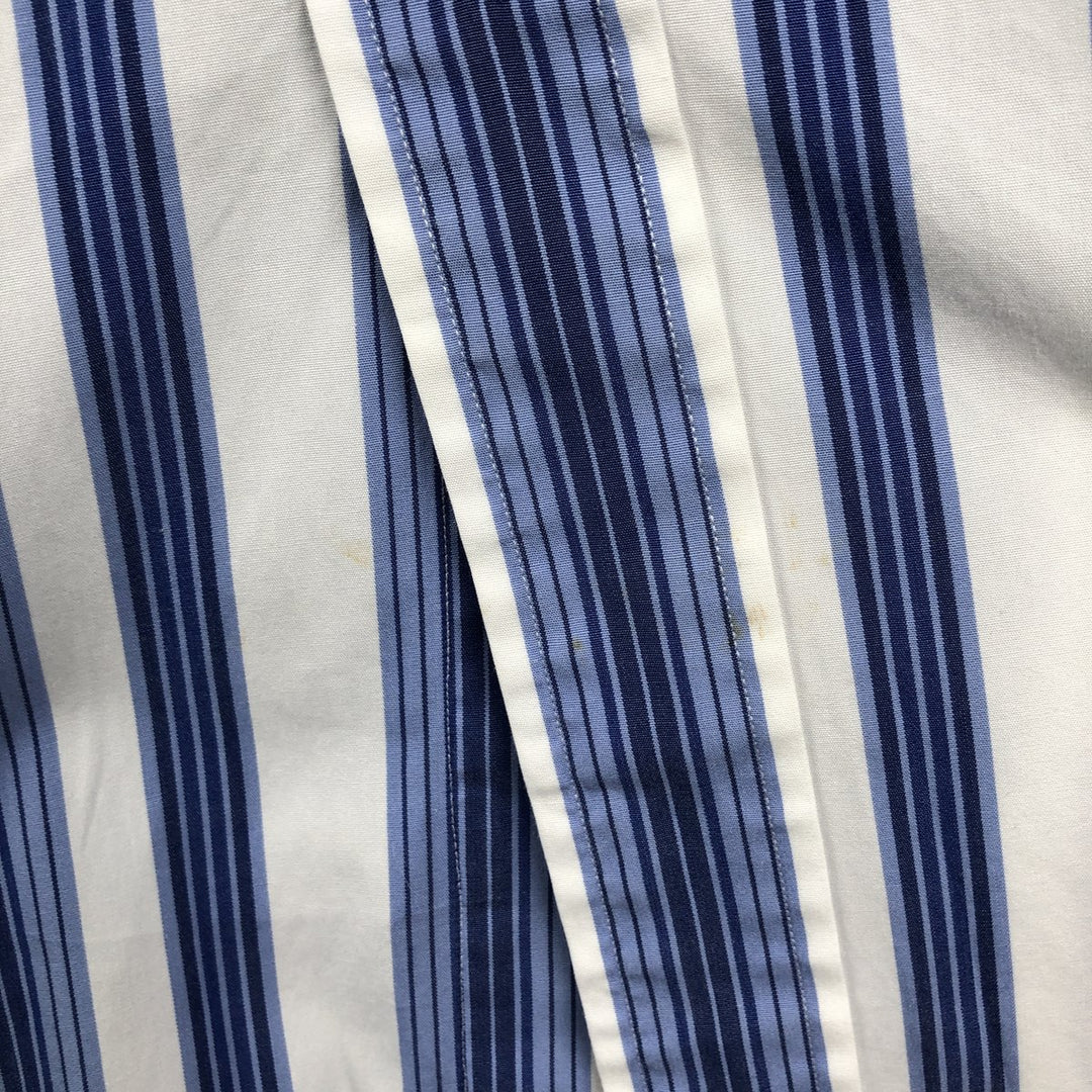 Ralph Lauren Classic Fit Multi Stripe Long Sleeve Button Down Striped Shirt Men's Size L cotton white type Vintage Second Hand