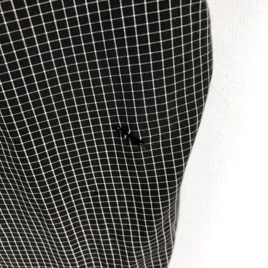 Ralph Lauren BLAKE long sleeve button down check shirt, men's size XXL cotton black type Vintage Second Hand