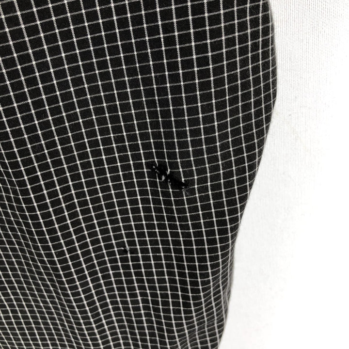 Ralph Lauren BLAKE long sleeve button down check shirt, men's size XXL cotton black type Vintage Second Hand