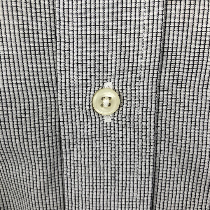 Ralph Lauren YARMOUTH Long Sleeve Button-Down Check Shirt, Men's Size L cotton white type Vintage Second Hand