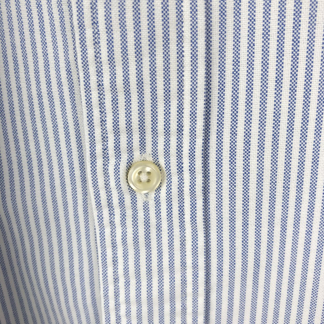Ralph Lauren CLASSIC FIT Classic Fit Stripe Pattern Long Sleeve Button-Down Striped Shirt Men's L cotton blue type Vintage Second Hand