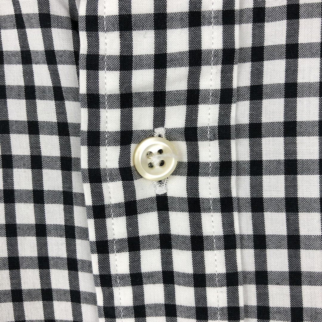 Ralph Lauren YARMOUTH Gingham Check Long Sleeve Button-Down Check Shirt Men's XL cotton white type Vintage Second Hand