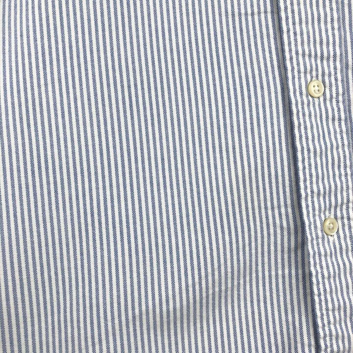 Ralph Lauren YARMOUTH Long Sleeve Button-Down Striped Shirt, Men's Size L cotton Blue type light blue Vintage Second Hand