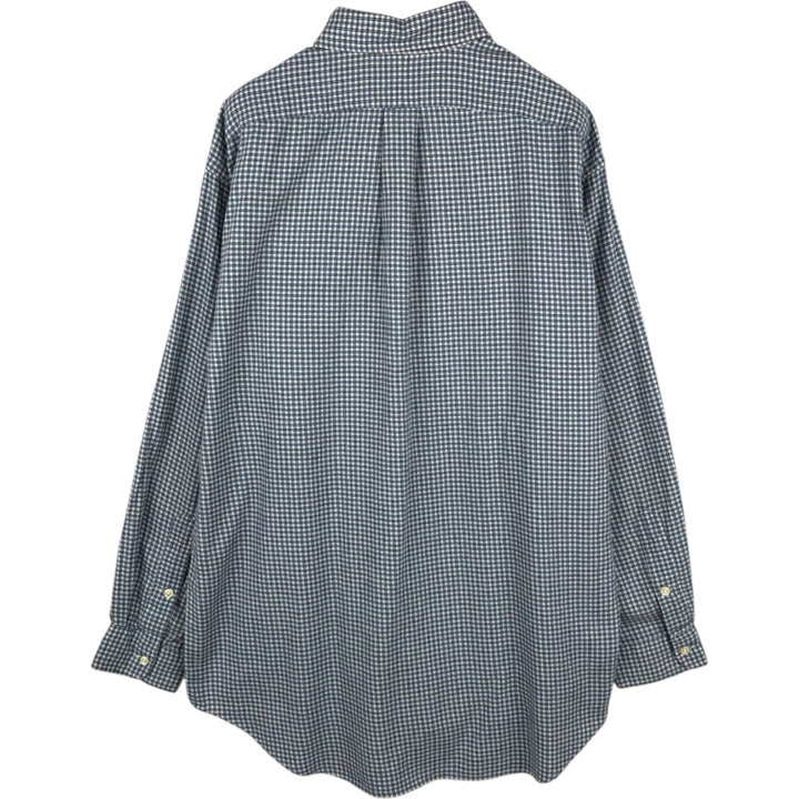 Ralph Lauren BLAKE long sleeve button down check shirt, men's size M cotton blue type Vintage Second Hand