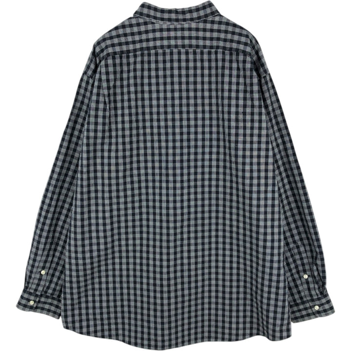 Ralph Lauren POLO by Ralph Lauren LOWELL SPORT Long-Sleeve Button-Down Check Shirt, Men's Size XXL (approx.) cotton black type Vintage Second Hand