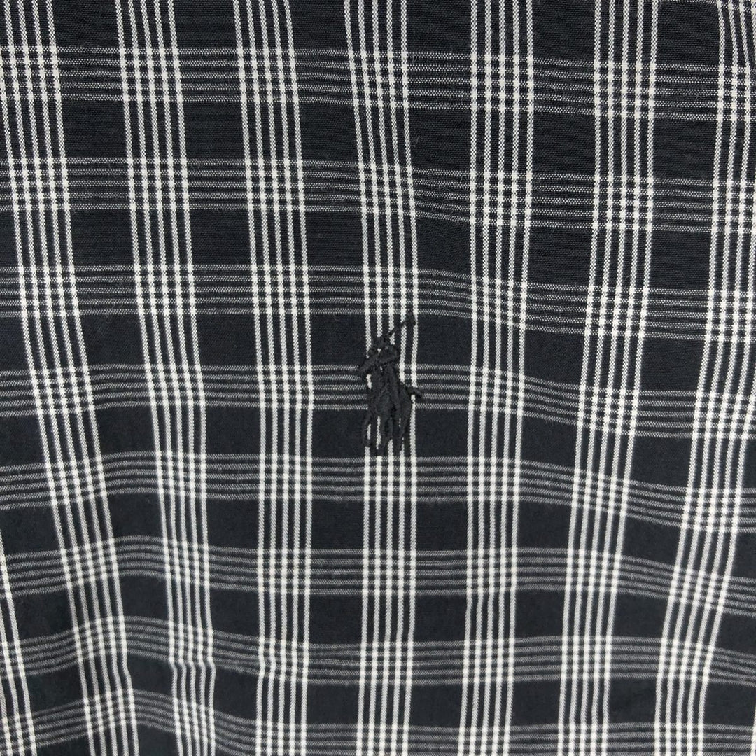 Ralph Lauren POLO by Ralph Lauren LOWELL SPORT Long-Sleeve Button-Down Check Shirt, Men's Size XXL (approx.) cotton black type Vintage Second Hand