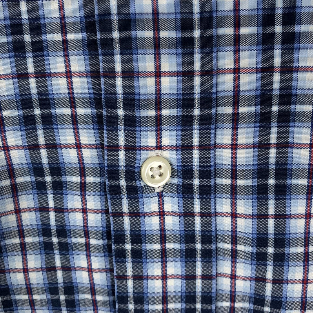 Ralph Lauren Classic Fit Long Sleeve Button Down Check Shirt, Men's Size L cotton blue type Vintage Second Hand
