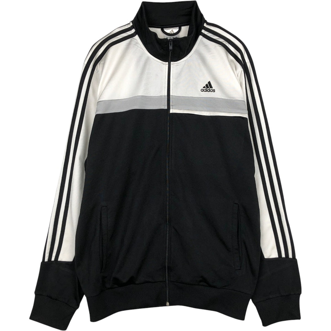 Adidas jersey track jacket, men's size XL polyester white type Vintage Second Hand