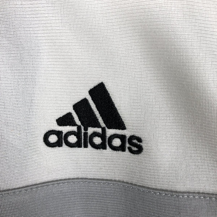 Adidas jersey track jacket, men's size XL polyester white type Vintage Second Hand