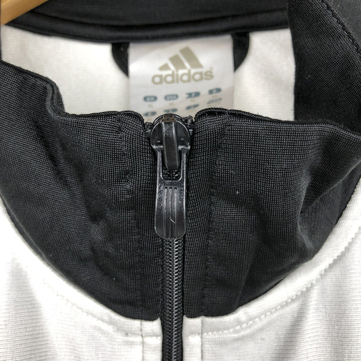 Adidas jersey track jacket, men's size XL polyester white type Vintage Second Hand