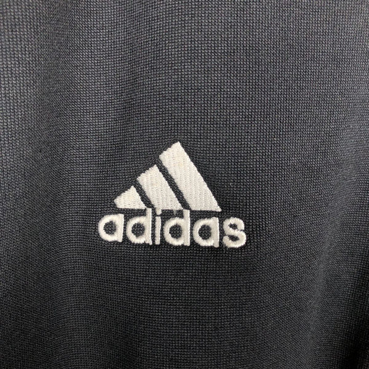 90s-00'S Adidas half-zip tracksuit pullover, men's size XL (approx.) polyester black type Vintage Second Hand