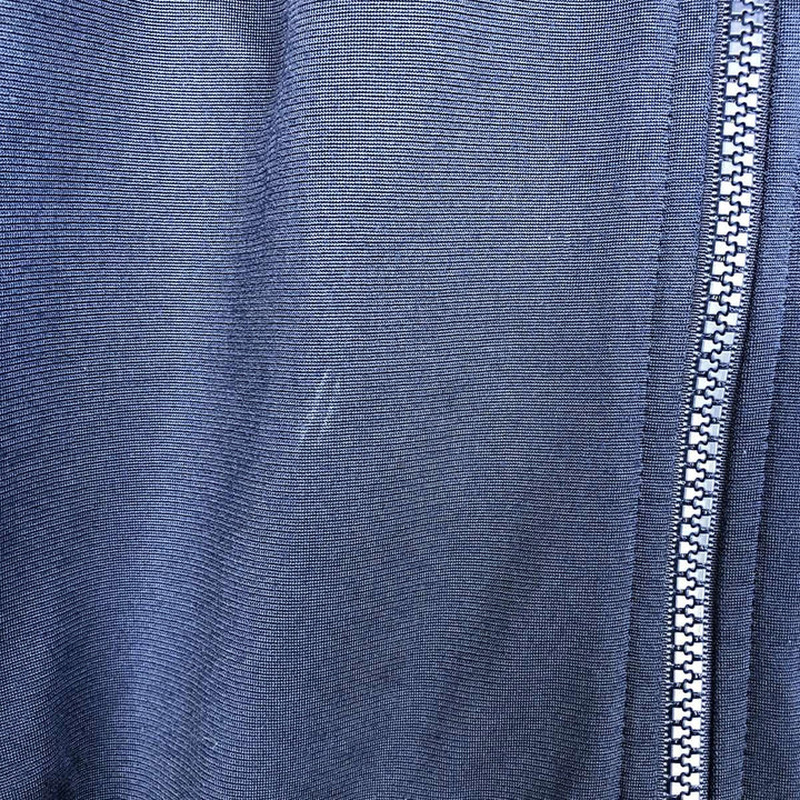 00'S adidas jersey track jacket, men's size L polyester navy blue type Vintage Second Hand