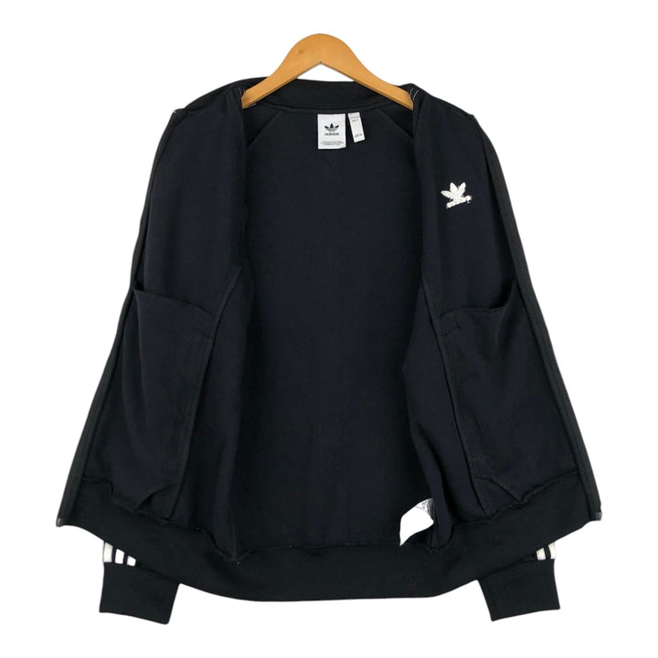 Adidas ORIGINALS Trefoil Logo Track Jacket, Men's Size M (approx.) polyester black type Vintage Second Hand