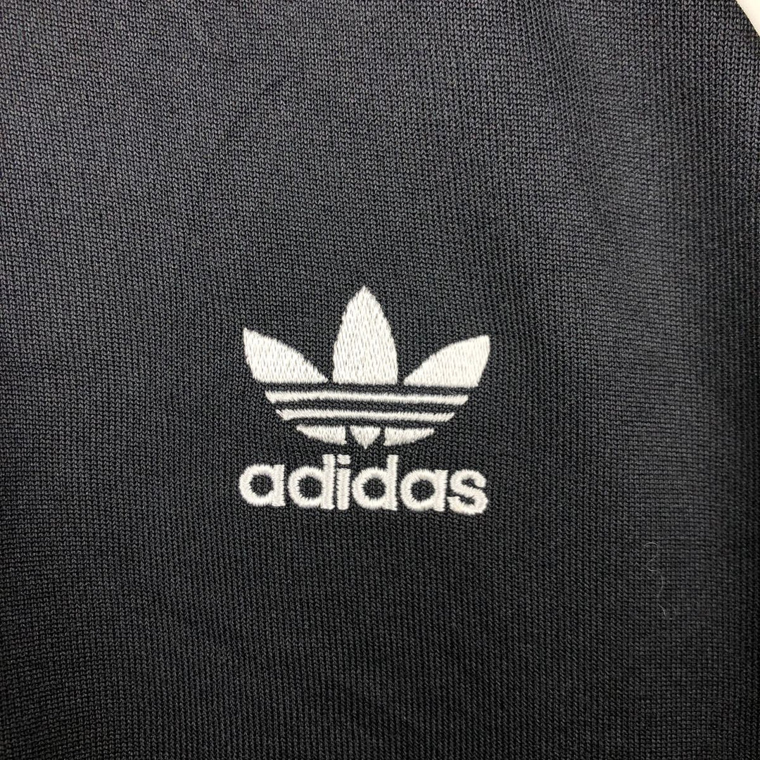 Adidas ORIGINALS Trefoil Logo Track Jacket, Men's Size M (approx.) polyester black type Vintage Second Hand