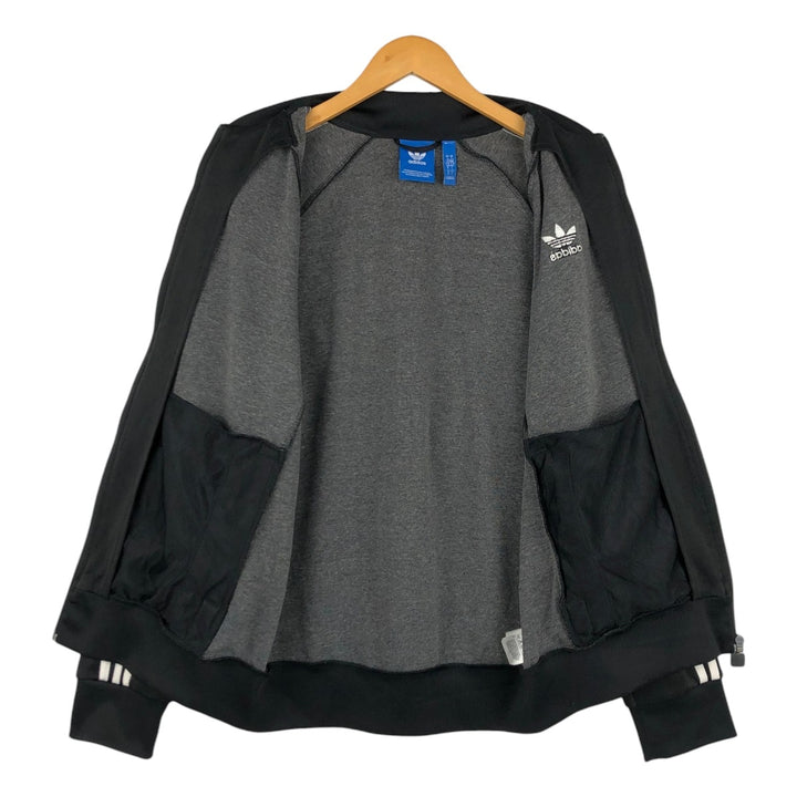 Adidas ORIGINALS Trefoil Logo Track Jacket, Men's Size L (approx.) polyester black type Vintage Second Hand