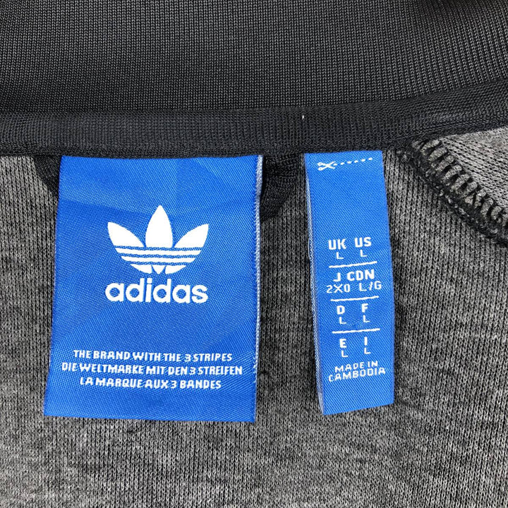 Adidas ORIGINALS Trefoil Logo Track Jacket, Men's Size L (approx.) polyester black type Vintage Second Hand