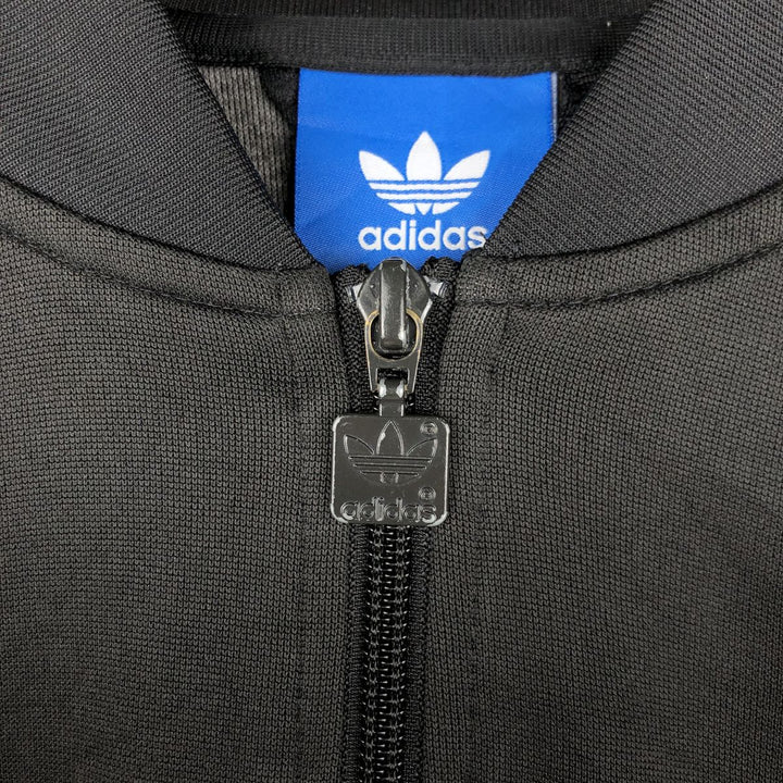 Adidas ORIGINALS Trefoil Logo Track Jacket, Men's Size L (approx.) polyester black type Vintage Second Hand
