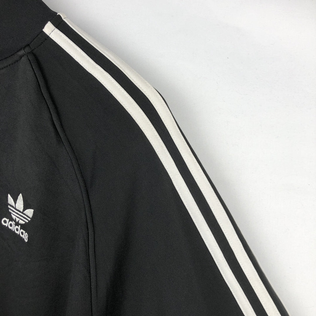 Adidas ORIGINALS Trefoil Logo Track Jacket, Men's Size L (approx.) polyester black type Vintage Second Hand