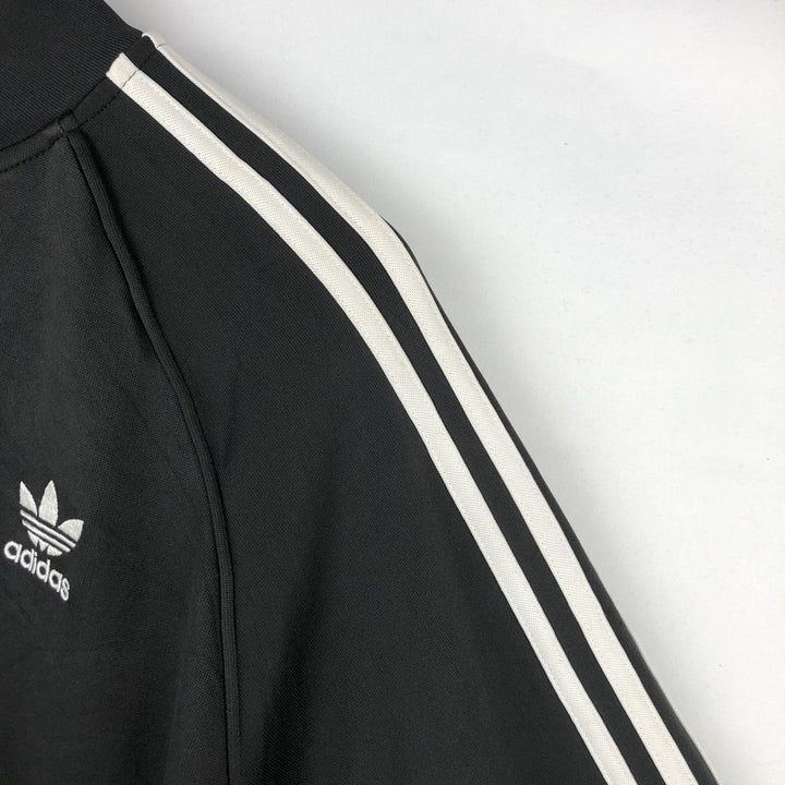Adidas ORIGINALS Trefoil Logo Track Jacket, Men's Size L (approx.) polyester black type Vintage Second Hand