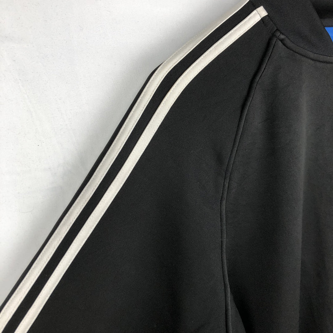 Adidas ORIGINALS Trefoil Logo Track Jacket, Men's Size L (approx.) polyester black type Vintage Second Hand