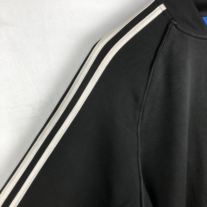 Adidas ORIGINALS Trefoil Logo Track Jacket, Men's Size L (approx.) polyester black type Vintage Second Hand