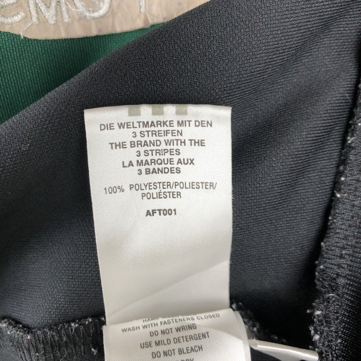 2000'S Adidas raglan sleeve track jacket, men's size XL (approx.) polyester Green type dark green Vintage Second Hand